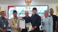 M Reza Reynaldi resmi mendaftarkan diri sebagai bakal calon Kepala Desa Sukadami, Kecamatan Cikarang Selatan, untuk masa bakti 2026–2034, Minggu (02/08).
