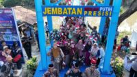 Empat Jembatan Merah Putih Presisi dibangun di Kabupaten Bekasi. Salah satunya di Kampung Pulongandang Tengah RT 10/RW 03, Desa Sindangsari, Kecamatan Cabangbungin.