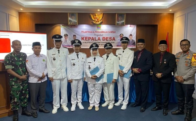 Pemerintah Kecamatan Cikarang Selatan melantik lima Penjabat (Pj) Kepala Desa untuk mengisi kekosongan jabatan kepala desa hingga kepala desa definitif hasil Pilkades Serentak Kabupaten Bekasi 2026 dilantik.