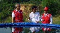 Kawasan danau bekas galian pasir di Kampung Tegal Kadu, Desa Sirnajaya, Kecamatan Serang Baru, Kabupaten Bekasi tengah disiapkan menjadi sumber air bersih sekaligus air minum bagi masyarakat terdampak kekeringan.